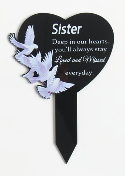 Akrilinė sodo memorialinė plokštelė lauko naudojimui