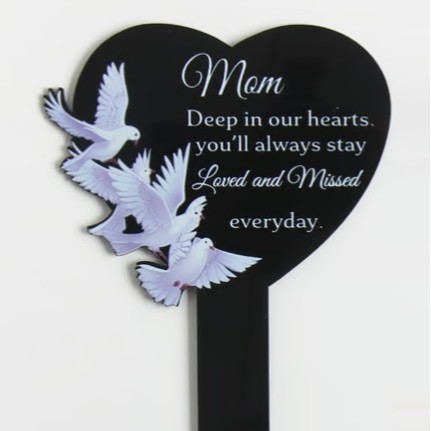 Akrilinė sodo memorialinė plokštelė lauko naudojimui