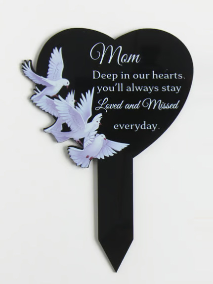 Akrilinė sodo memorialinė plokštelė lauko naudojimui