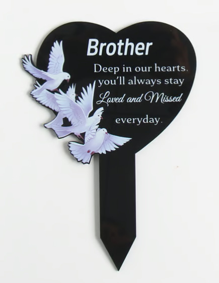 Akrilinė sodo memorialinė plokštelė lauko naudojimui