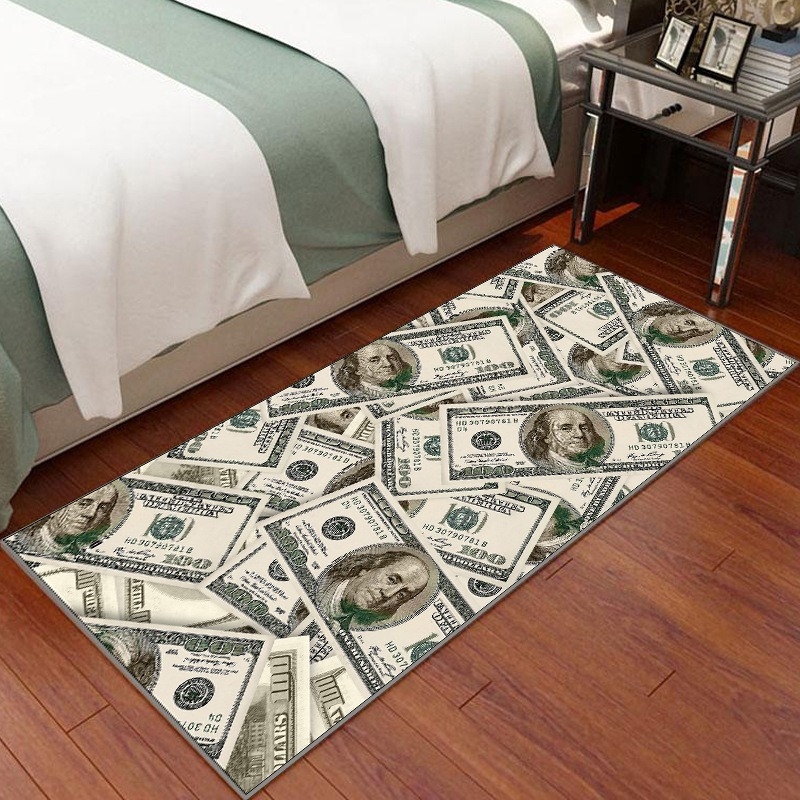 Crystal Velvet Floor Mat – квадратна подложка за хол и спалня, полиестерно влакно, печатна изработка, пране, персонализирана опция