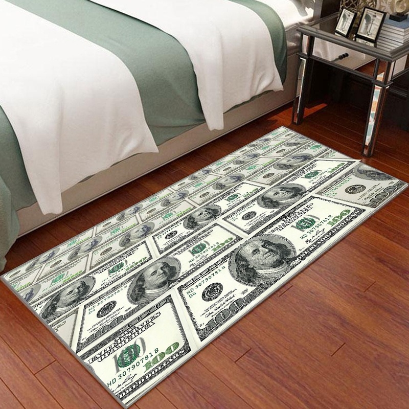 Crystal Velvet Floor Mat – квадратна подложка за хол и спалня, полиестерно влакно, печатна изработка, пране, персонализирана опция