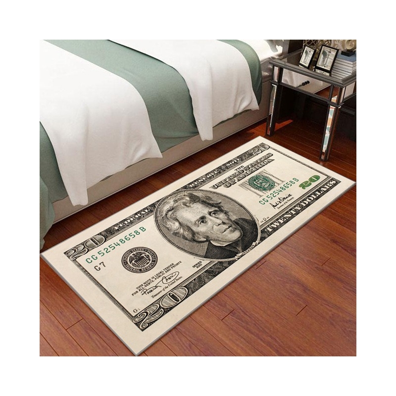 Crystal Velvet Floor Mat – квадратна подложка за хол и спалня, полиестерно влакно, печатна изработка, пране, персонализирана опция