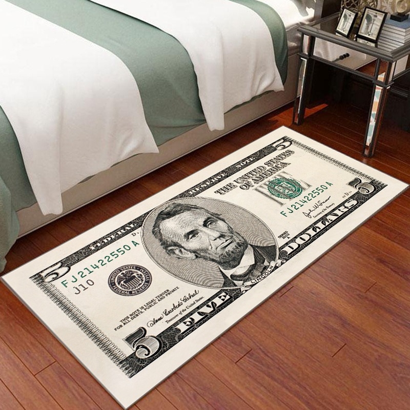 Crystal Velvet Floor Mat – квадратна подложка за хол и спалня, полиестерно влакно, печатна изработка, пране, персонализирана опция