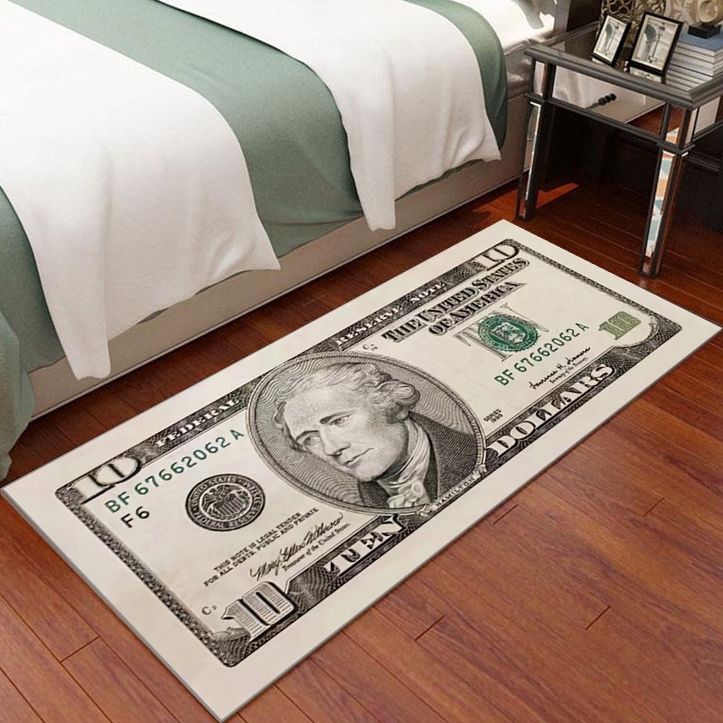 Crystal Velvet Floor Mat – квадратна подложка за хол и спалня, полиестерно влакно, печатна изработка, пране, персонализирана опция