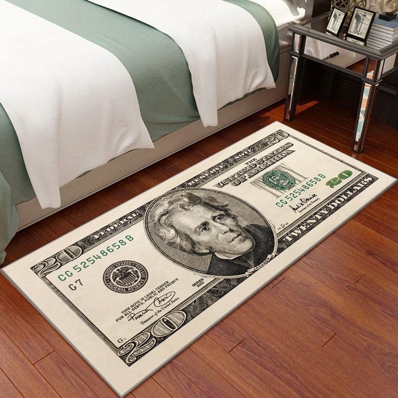 Crystal Velvet Floor Mat – квадратна подложка за хол и спалня, полиестерно влакно, печатна изработка, пране, персонализирана опция