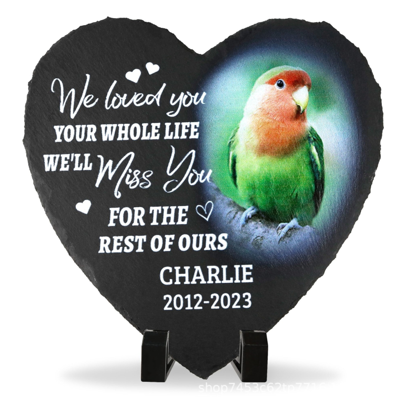 Сърцевиден камък за подарък, персонализиран DIY, паметен декоративен камък