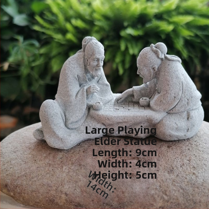 Μίνι άγαλμα Βούδα για ενυδρείο, διακοσμητικό πέτρινο Βούδα με Wenchang Pavilion, διακόσμηση βραχώδους κήπου