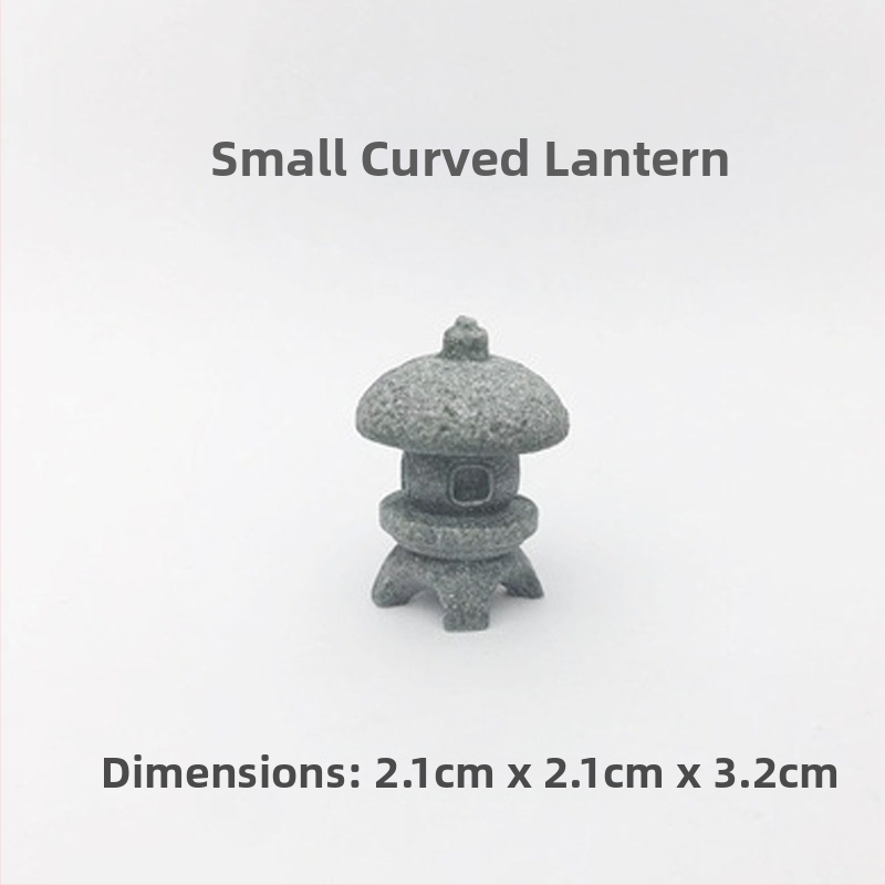 Μίνι άγαλμα Βούδα για ενυδρείο, διακοσμητικό πέτρινο Βούδα με Wenchang Pavilion, διακόσμηση βραχώδους κήπου