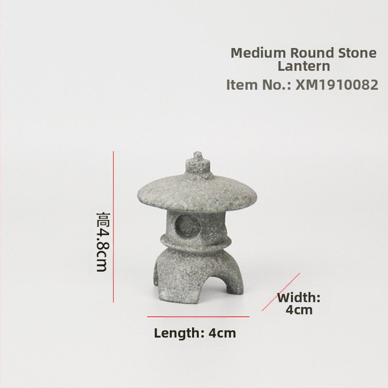 Μίνι άγαλμα Βούδα για ενυδρείο, διακοσμητικό πέτρινο Βούδα με Wenchang Pavilion, διακόσμηση βραχώδους κήπου