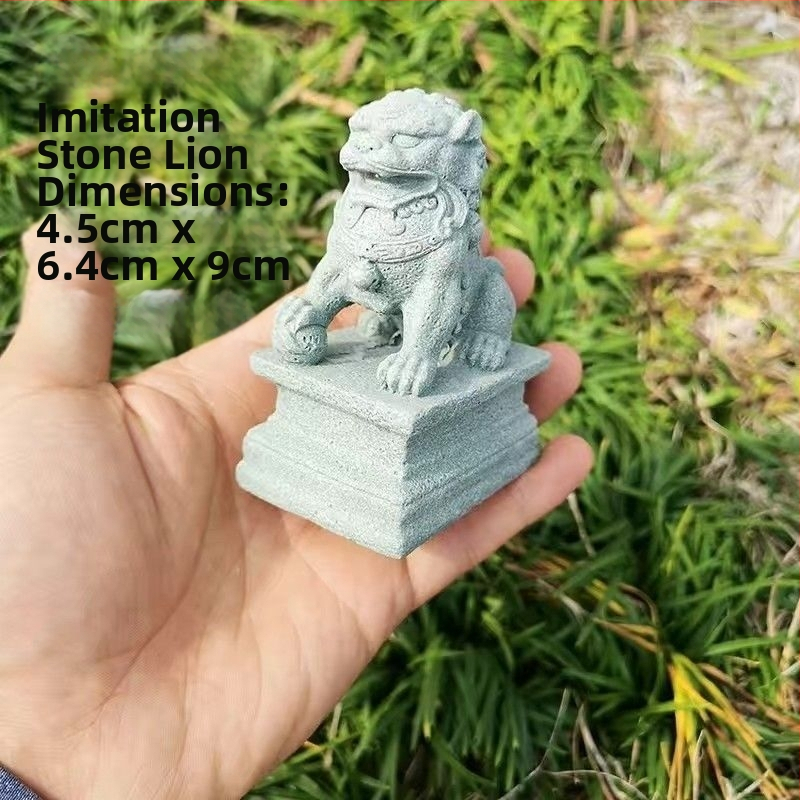 Μίνι άγαλμα Βούδα για ενυδρείο, διακοσμητικό πέτρινο Βούδα με Wenchang Pavilion, διακόσμηση βραχώδους κήπου