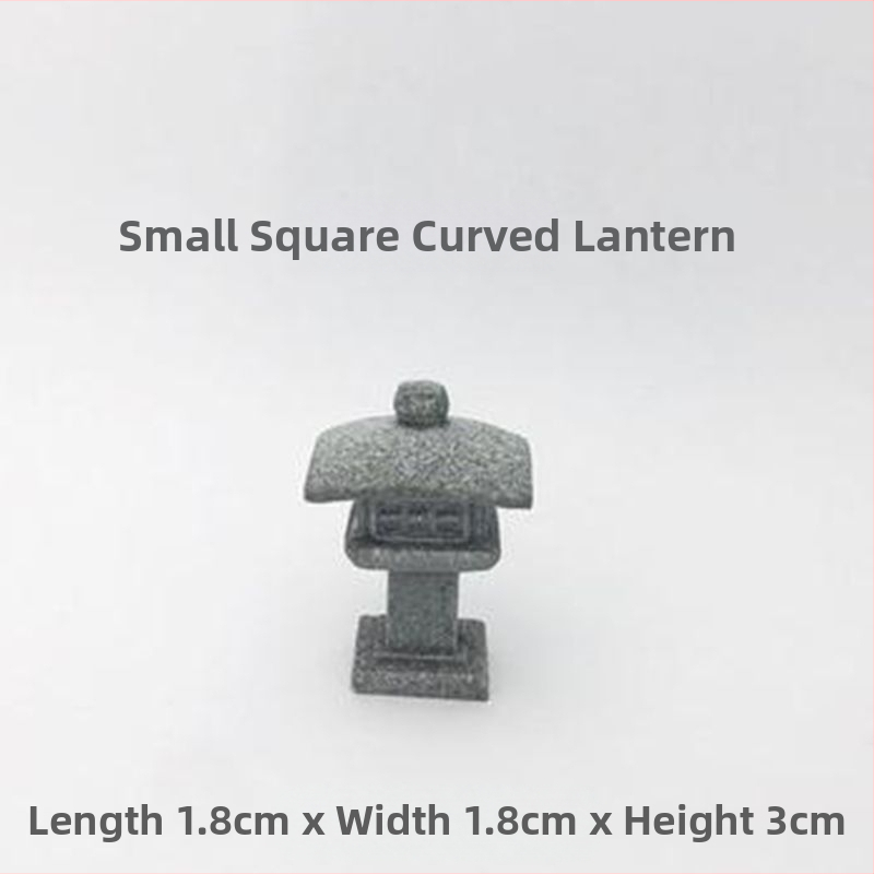 Μίνι άγαλμα Βούδα για ενυδρείο, διακοσμητικό πέτρινο Βούδα με Wenchang Pavilion, διακόσμηση βραχώδους κήπου