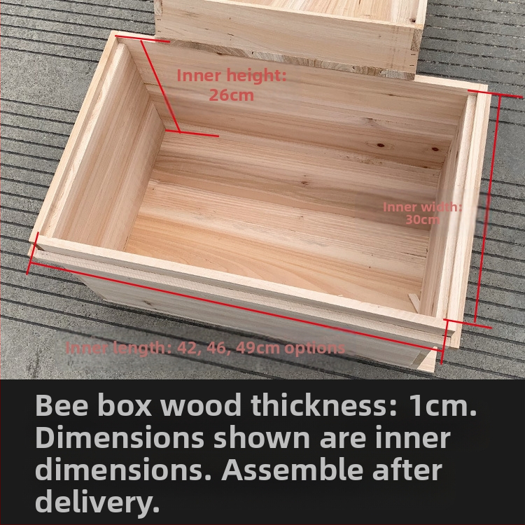 Гнездна и основна рамка за пчеларство, дървена от китайски смърч, полуготови, съвместими с китайски и италиански пчели