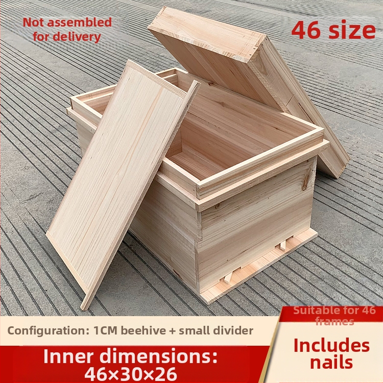 Гнездна и основна рамка за пчеларство, дървена от китайски смърч, полуготови, съвместими с китайски и италиански пчели