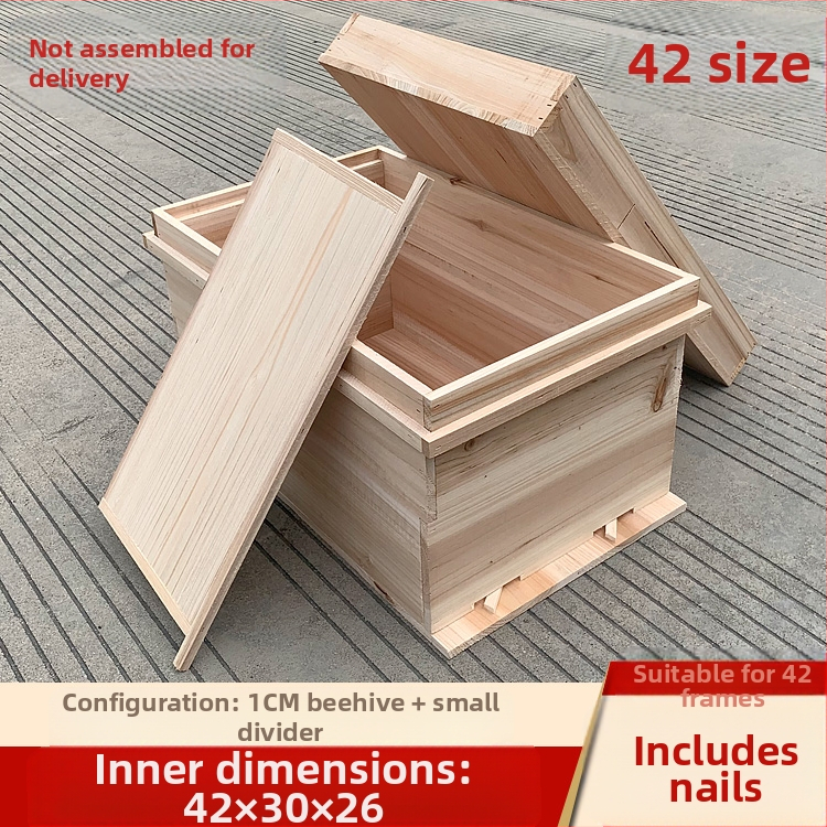 Гнездна и основна рамка за пчеларство, дървена от китайски смърч, полуготови, съвместими с китайски и италиански пчели