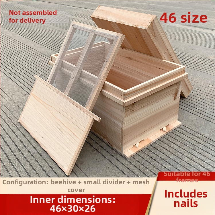 Гнездна и основна рамка за пчеларство, дървена от китайски смърч, полуготови, съвместими с китайски и италиански пчели