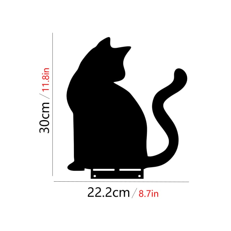Kovácsoltvas macska kertdísz - modern minimalista stílus (Anyag: Vas; Márka: Yiwo; Kategória: Állatok; Alkalmazási terület: Kert; Stílus: Modern minimalizmus)