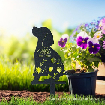 Boyada μεταλλική γλυπτική αυλής — παραγγελόμενος σχεδιασμός, διάτρητος σχεδιασμός, δώρο για νέο σπίτι