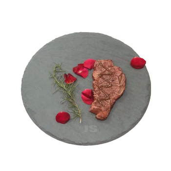 Πιάτο από σχιστόλιθο, κυκλικό, μοντέρνο μινιμαλιστικό στυλ; δυνατότητα εκτύπωσης λογότυπου και προσαρμογής