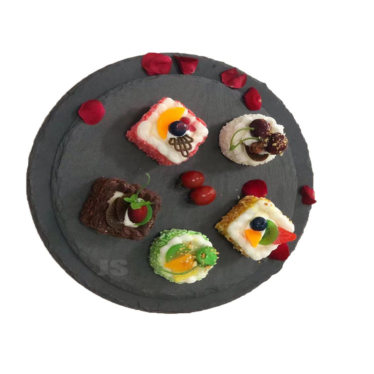 Шиферена чиния – кръгла, модерен минимализъм; материал шифер, форма кръгла, лого отпечатване и персонализация