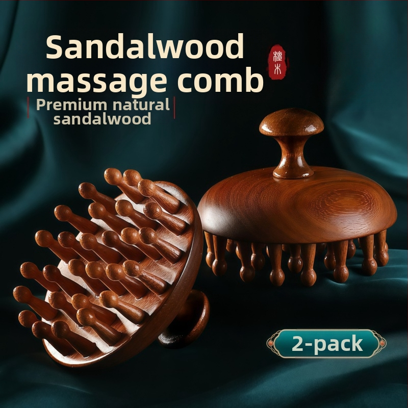 Масажна дървена гребен с диск глава за масаж на скалпа и грижа за косата, код 6226; лицензиранa марка Maimaimeng; Марка: Other