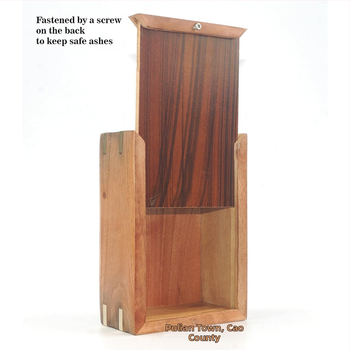 Koka mājdzīvnieku urnai – mūsdienīgs minimālisma dizains, kods Zk0416, materiāls: koks, iespēja logotipa drukāšanai