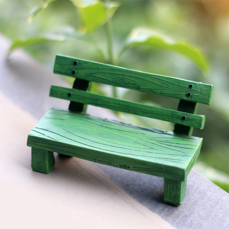 South Academy Chuanfang derva mini kėdė dekoratyvinis elementas mikro kraštovaizdžiams ir sukulentų vazonėliams • medžiaga: derva • gamybos procesas: dervos procesas • stilius: paprastas