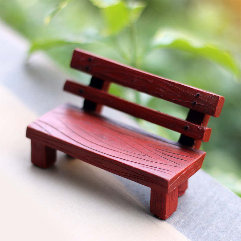 South Academy Chuanfang derva mini kėdė dekoratyvinis elementas mikro kraštovaizdžiams ir sukulentų vazonėliams • medžiaga: derva • gamybos procesas: dervos procesas • stilius: paprastas