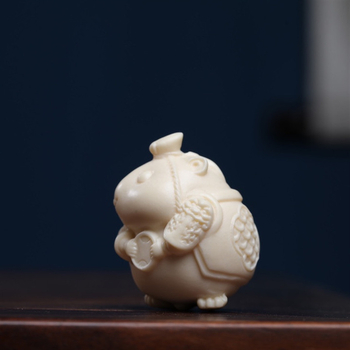 Ξύλινο χειροποίητο φυλαχτό Ivory Fruit, unisex κρεμαστό για διακόσμηση σπιτιού, κινεζικού στυλ