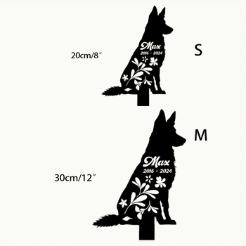 Кучешки градински силует - метална земна стойка; Материал: Друг; Стил: Друг; Вид закрепване: Земно