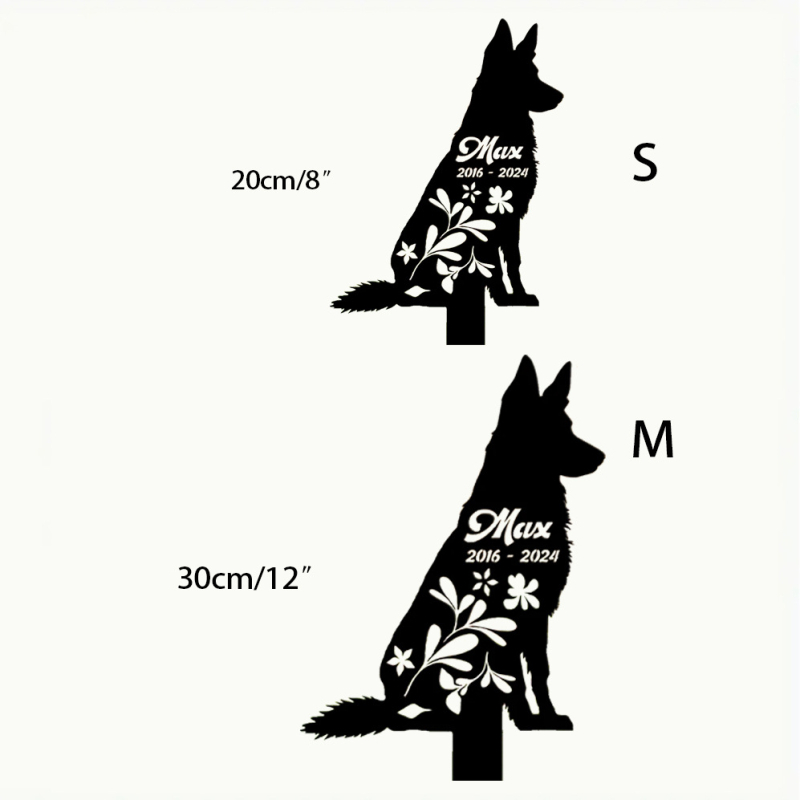 Кучешки градински силует - метална земна стойка; Материал: Друг; Стил: Друг; Вид закрепване: Земно