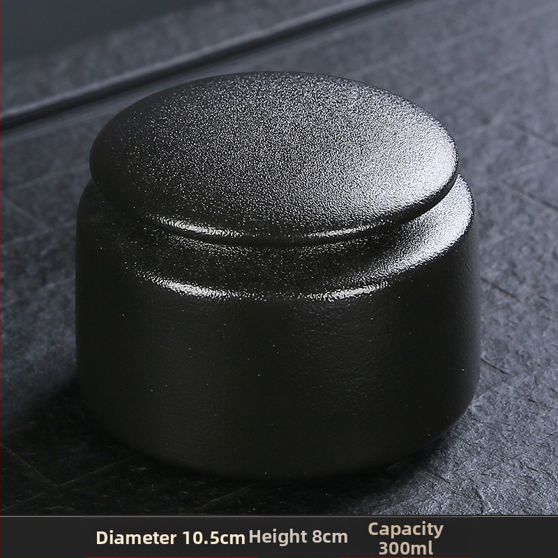 Keraminis arbatos laikymo indas su individualizuotu logotipu; šiuolaikiškas minimalistinis stilius; medžiaga: keramika; svoris: 0.5; pakuotė: kartonas arba dovanų dėžutė