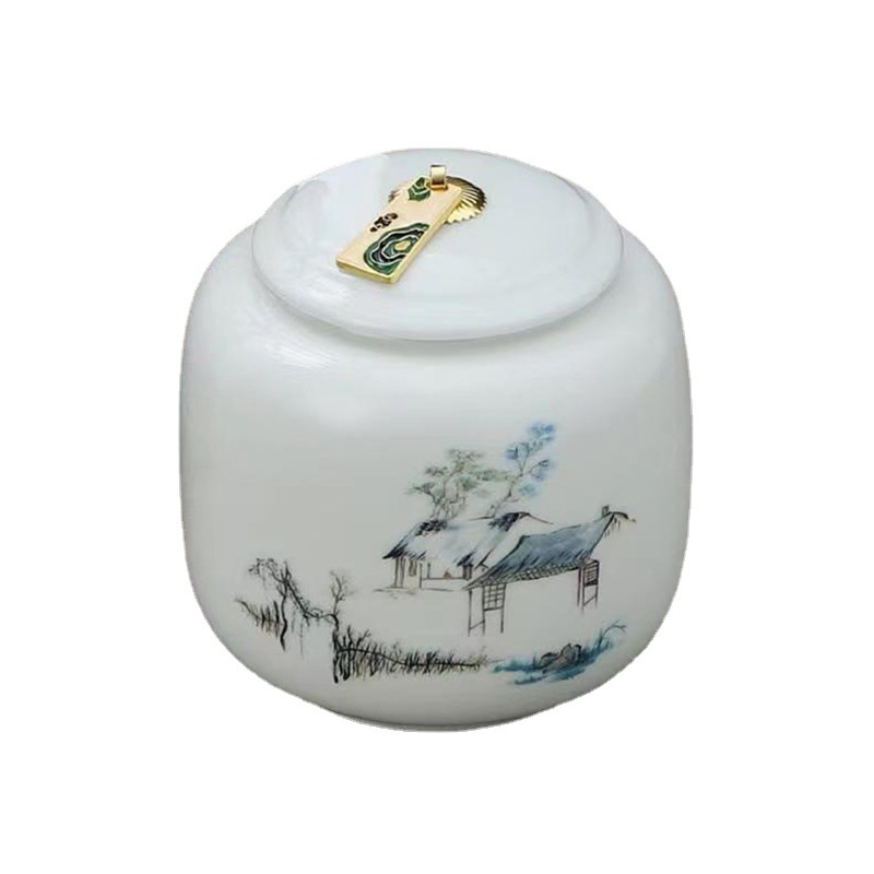 Keraaminiai arbatos skardinės dovaninėje dėžutėje, atsparios drėgmei, uždarytos, su įmonės logotipu spausdinta, 12 vnt