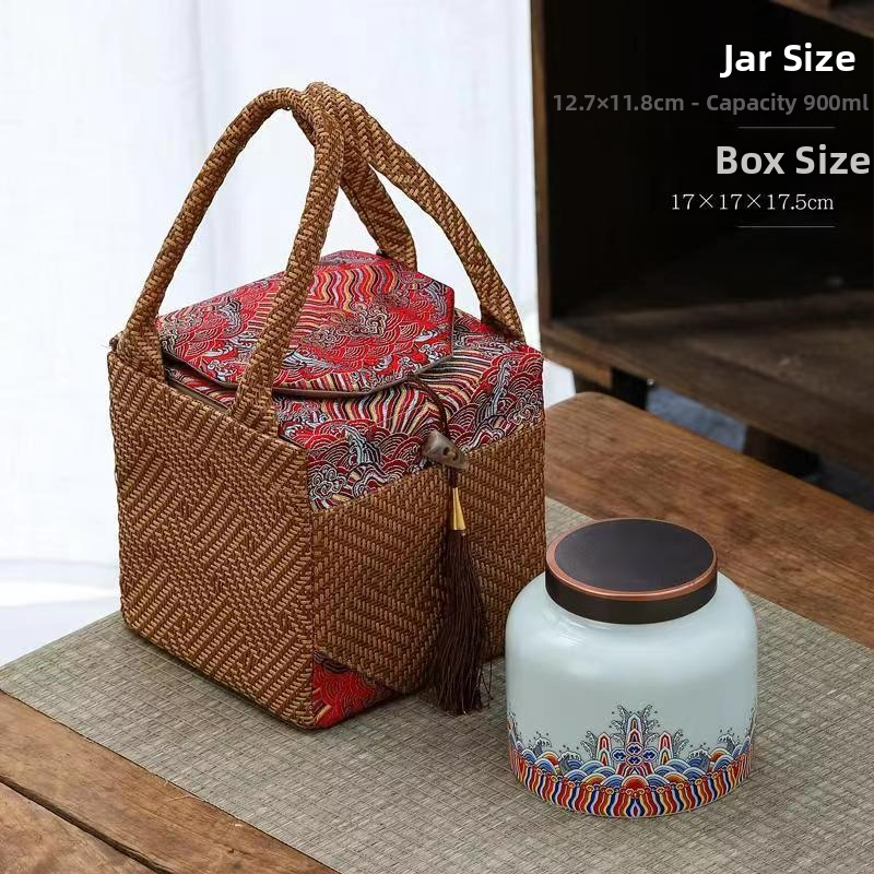 Keraaminiai arbatos skardinės dovaninėje dėžutėje, atsparios drėgmei, uždarytos, su įmonės logotipu spausdinta, 12 vnt