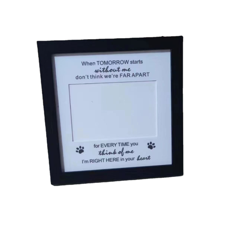 Фоторамка за домашни любимци – мемориална дървена фоторамка за котки и кучета за стена (Дървена; Фоторамка; Дом/Офис употреба)