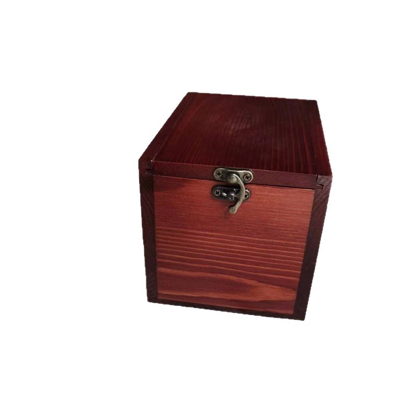 Vienkārša koka mājdzīvnieku urna, piemiņas pelnu uzglabāšanas kastīte kaķiem un suņiem, masīvs koks, nacionālais stils, pielāgošana pieejama