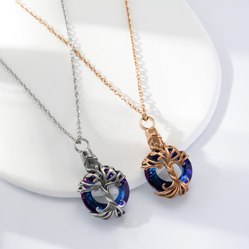 Колие с Дърво на живота от неръждаема стомана — Tsundere Accessories, за жени, пролет 2025