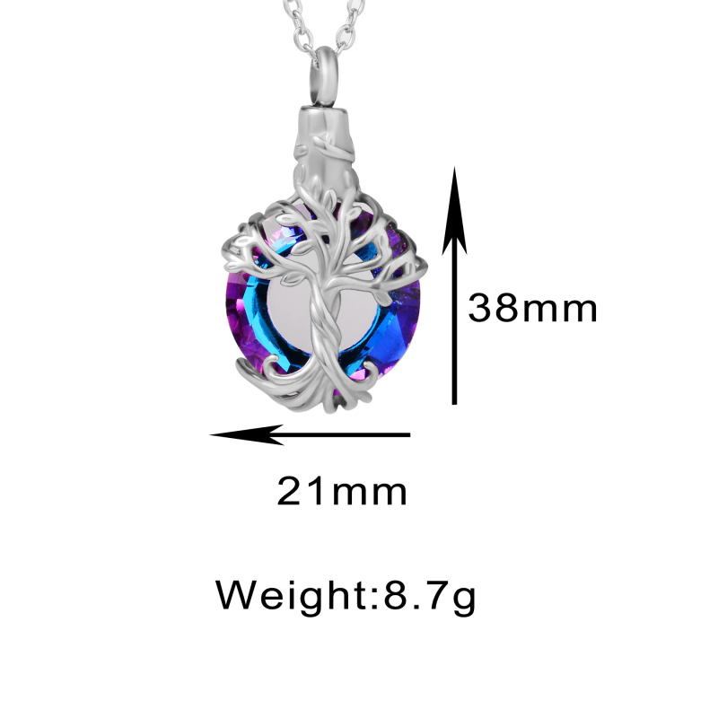 Dzīvības koka kulons no nerūsējošā tērauda — Tsundere Accessories, sievietēm, modes pavasaris 2025