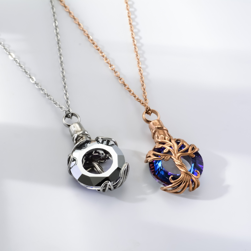 Dzīvības koka kulons no nerūsējošā tērauda — Tsundere Accessories, sievietēm, modes pavasaris 2025