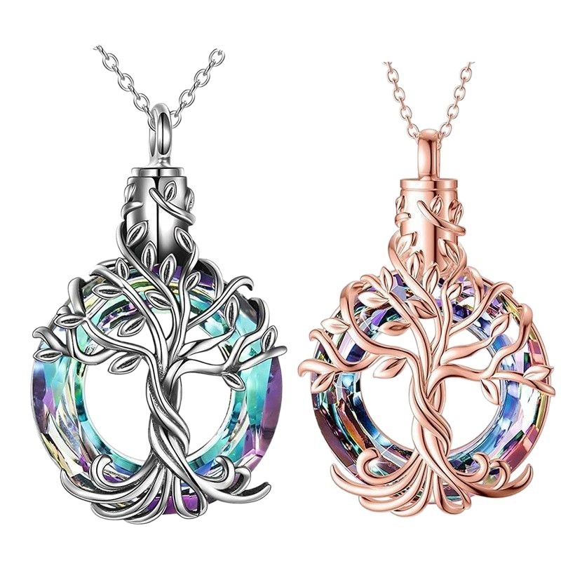 Dzīvības koka kulons no nerūsējošā tērauda — Tsundere Accessories, sievietēm, modes pavasaris 2025