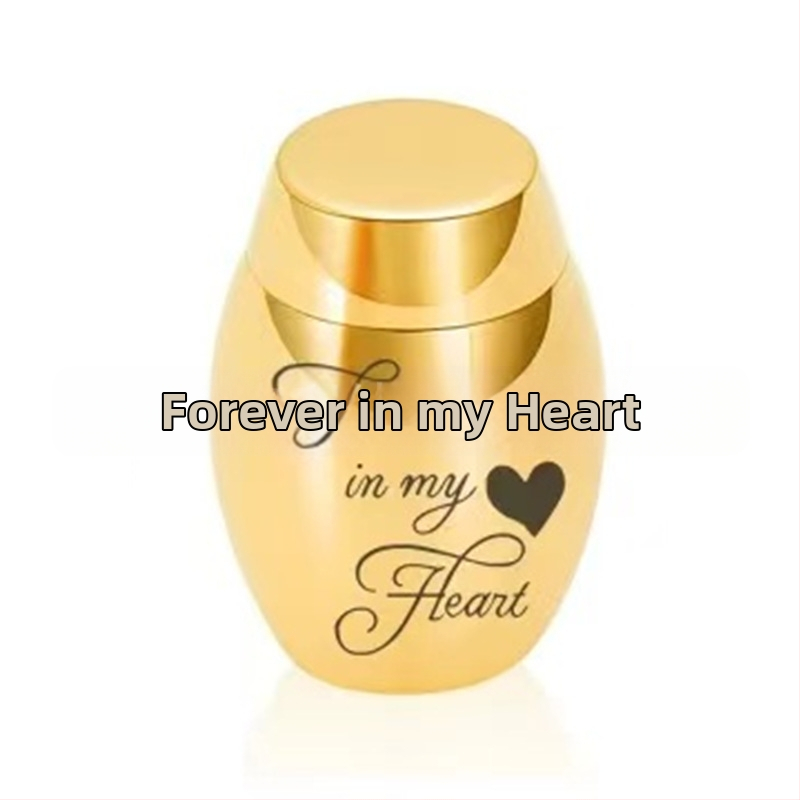 Nerūdijančio plieno urna pelnams, modernus minimalistinis dizainas, pusiau rankinis ir mašininis graviravimas, pritaikoma, logotipo spausdinimas galimas