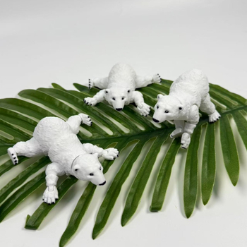 Полярна мечка сувенир, PLA, 3D печат, модерен арт стил, фигура на симулирано животно