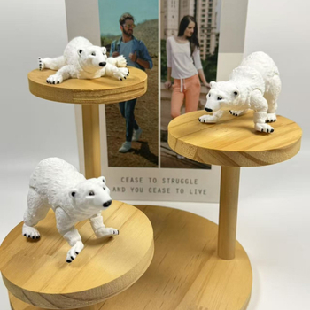 Полярна мечка сувенир, PLA, 3D печат, модерен арт стил, фигура на симулирано животно