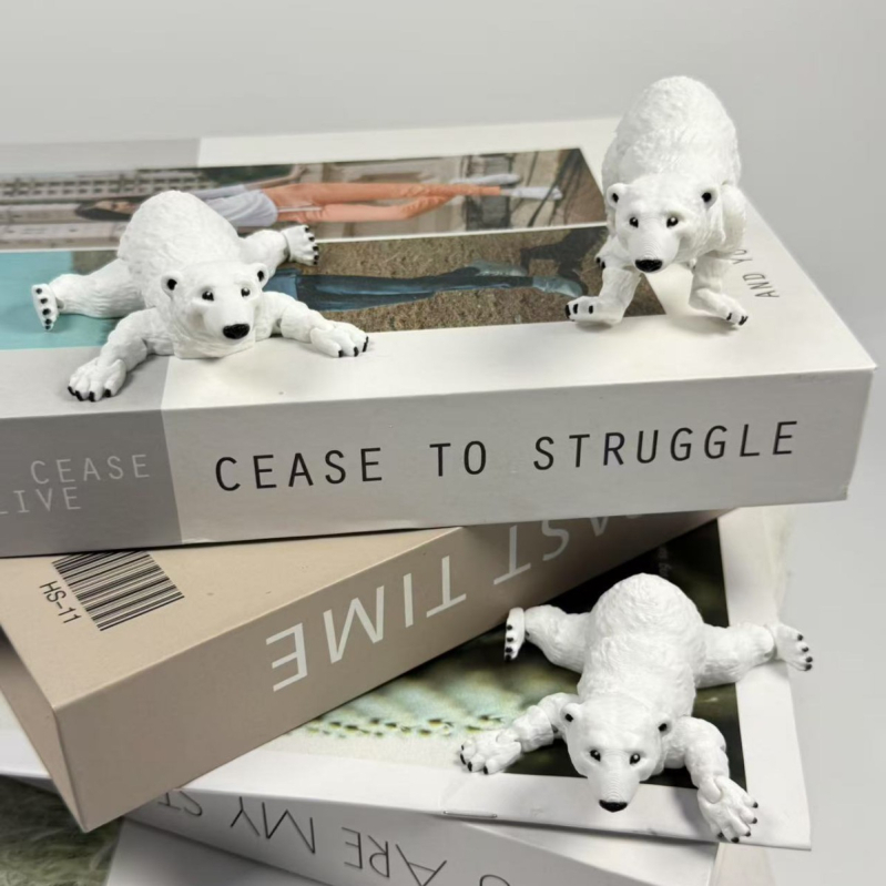 Полярна мечка сувенир, PLA, 3D печат, модерен арт стил, фигура на симулирано животно