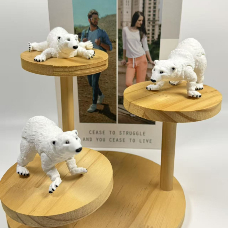 Полярна мечка сувенир, PLA, 3D печат, модерен арт стил, фигура на симулирано животно