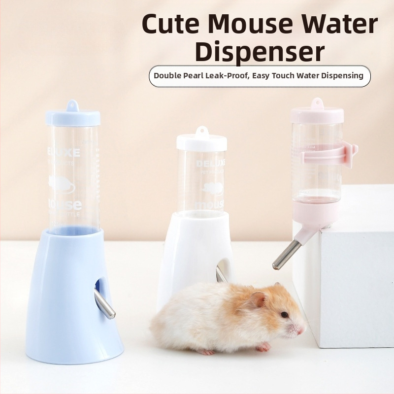 Пластмасова водна бутилка за хамстер с топче и висящ държач, тегло 100 g