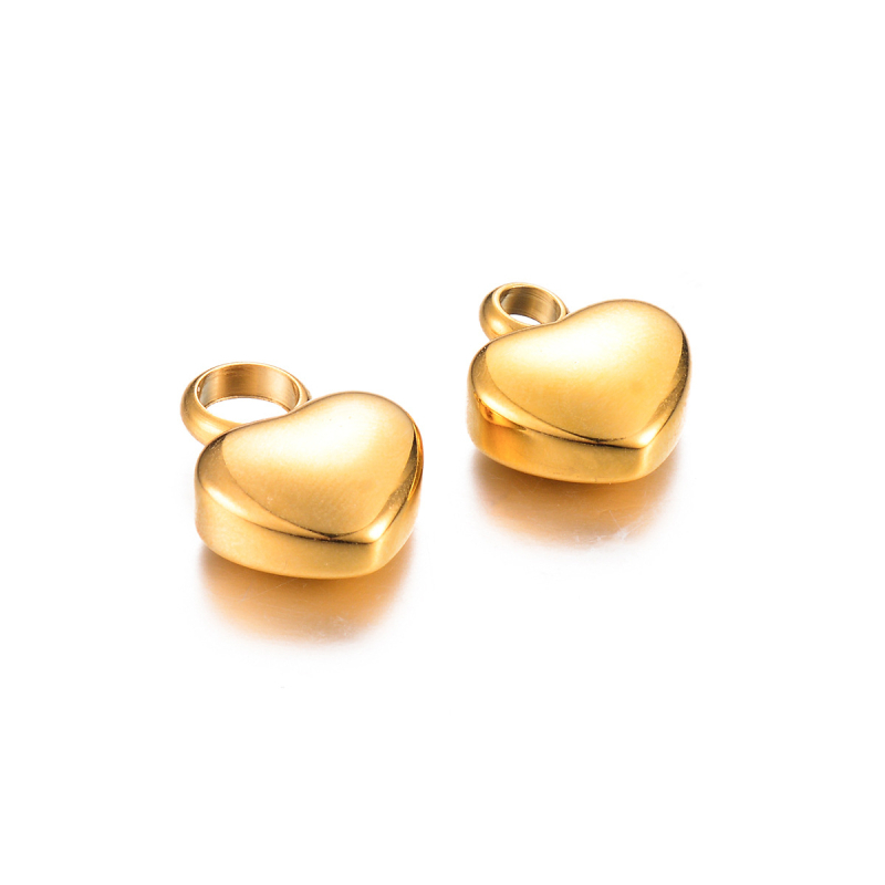 Nerūdijančio plieno mažas širdies formos pakabukas – graviruojamas atminimo papuošalas pelenams