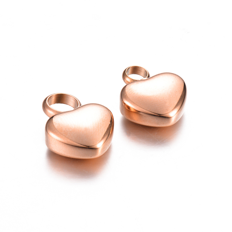 Nerūdijančio plieno mažas širdies formos pakabukas – graviruojamas atminimo papuošalas pelenams