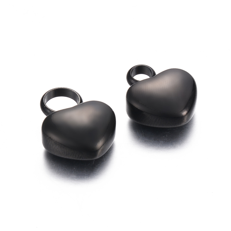 Nerūdijančio plieno mažas širdies formos pakabukas – graviruojamas atminimo papuošalas pelenams