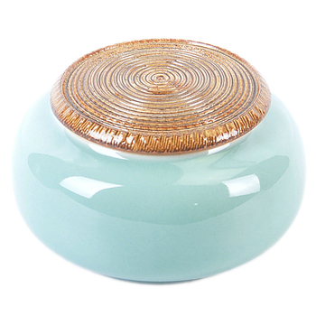 Keraminė celadon arbatos laikymo tara, sandariai uždaryta, prekinis ženklas Yiyun, dovanų dėžutė